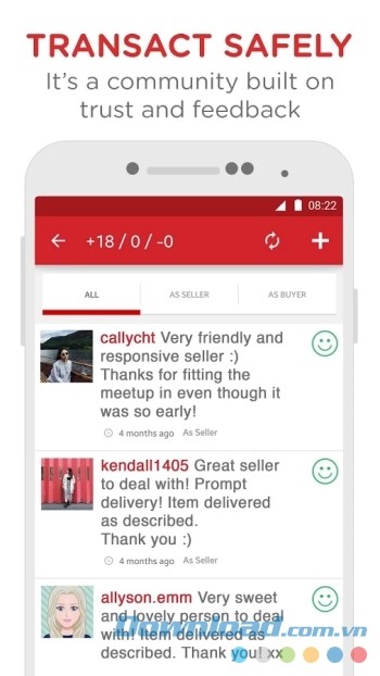 Giao dịch an toàn dựa trên phản hồi từ khách hàng khác