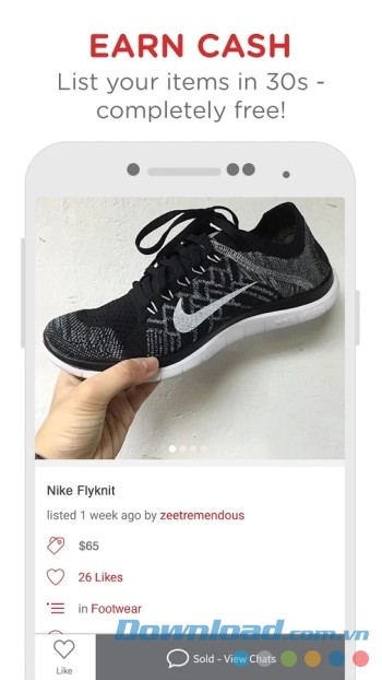 Kiếm thêm thu nhập thông qua Carousell