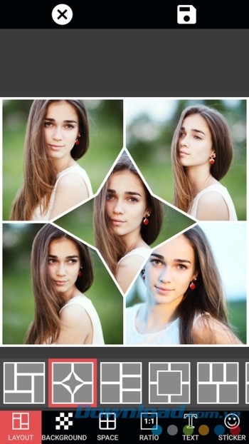 Bố cục khác nhau