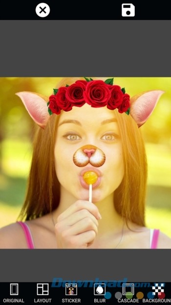 Ghép nhãn dán và biểu tượng cảm xúc lên ảnh