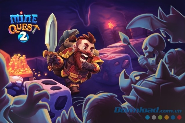 Hóa thân thành chàng lùn đi khai phá các mỏ châu báu ở thế giới Mine Quest 2