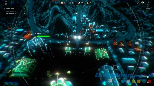 Chiến đấu căng thẳng với lũ zombie trong game chiến thuật thời gian thực Zombie City Defense 2 