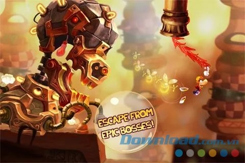 Chạy trốn hoặc chiến đấu với những con boss khủng
