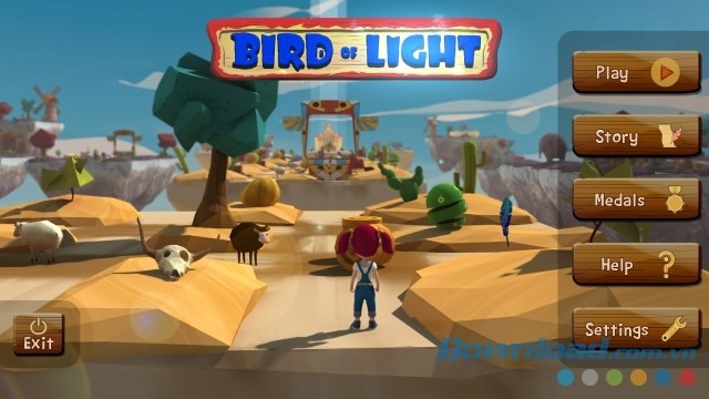 Phần Main Menu trông đẹp mắt và dễ nhìn của game phiêu lưu mới
