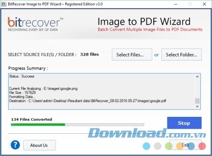  Chỉ mất vài phút để chuyển hàng loạt ảnh sang PDF