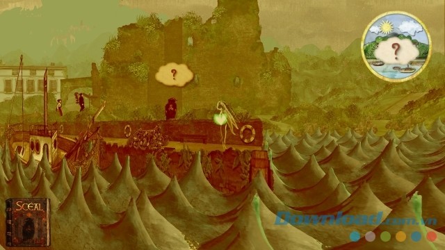 Điều khiển linh hồn của cô gái trẻ trong game phiêu lưu Sceal cho máy tính