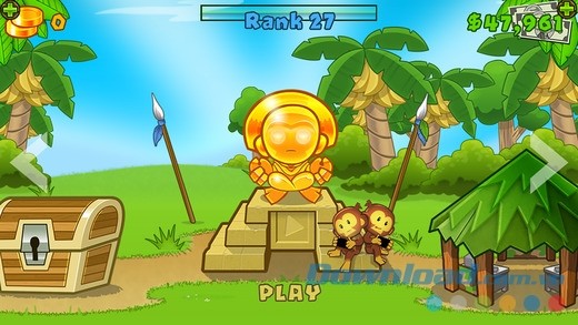 Nét đồ họa ngộ ngĩnh trong Bloons Tower Defense 5 cho iOS
