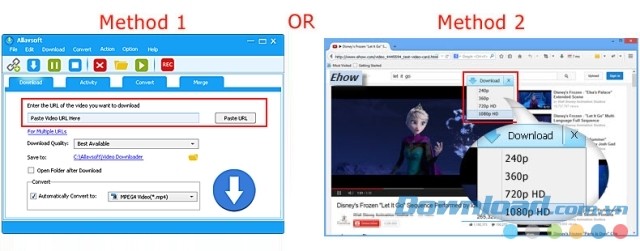 Hai cách tải video nhanh gọn khi sử dụng Allavsoft