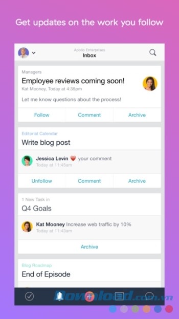 Tải Asana cho iOS