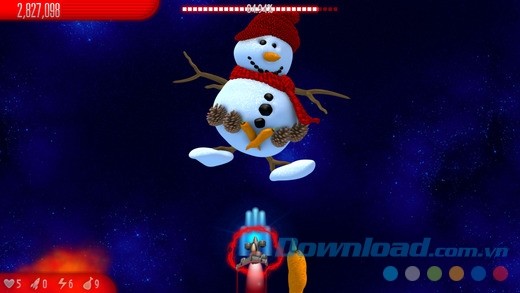  Game bắn gà kinh điển phiên bản Giáng sinh Chicken Invaders 5 Xmas cho iOS