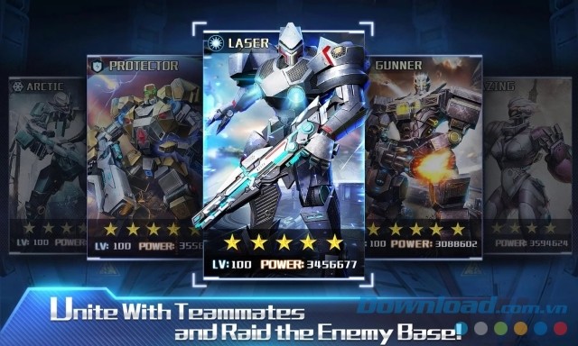 Thành lập tổ đội và chiến đấu trực tuyến cùng người chơi khác trong các trận 5v5