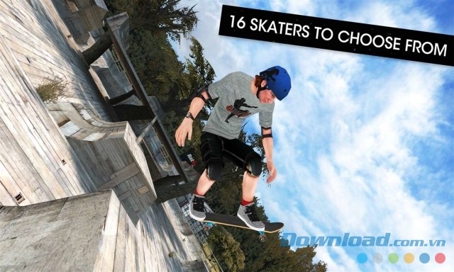 Lựa chọn trong số 16 loại ván trượt của game thể thao mới miễn phí Skateboard Party 3 