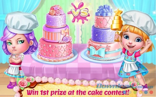 Đem bánh đi tham gia cuộc thi và chiến thắng người chơi khác