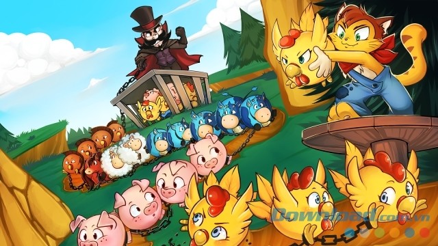 Đồ họa đẹp với thiết kế bong bóng hình thú đáng yêu, ngộ nghĩnh 