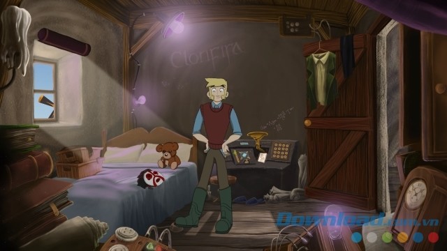 Khám phá cách chơi trỏ và nhấp quen thuộc của game phiêu lưu mới The Little Acre cho máy tính, Mac và Linux