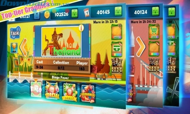 Các căn phòng được thiết kế với hình ảnh đặc trưng của từng quốc gia 