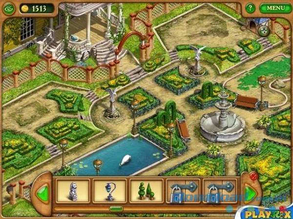 Thiết kế đồ họa game Gardenscapes Premium cho Mac khá mượt và ấn tượng