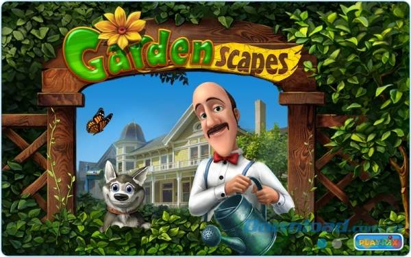 Giao diện màn hình chính Gardenscapes Premium cho Mac