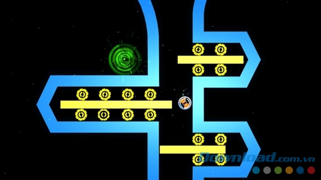 Cố gắng vượt qua mọi chướng ngại vật trong game vui iO the Game cho máy tính và Windows Phone