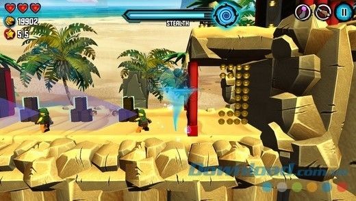 Chiến đấu với kẻ thù qua nhiều môi trường khác nhau trong LEGO Ninjago: Skybound cho iOS 
