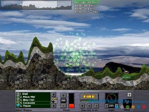 Atomic Cannon cho Mac thuộc dòng game bắn xe tăng dễ gây "nghiện"