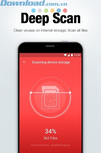 Quét sâu vào tất cả các file 