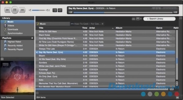 Nightingale cho Mac là phần mềm nghe nhạc mã nguồn mở miễn phí cho máy tính Apple