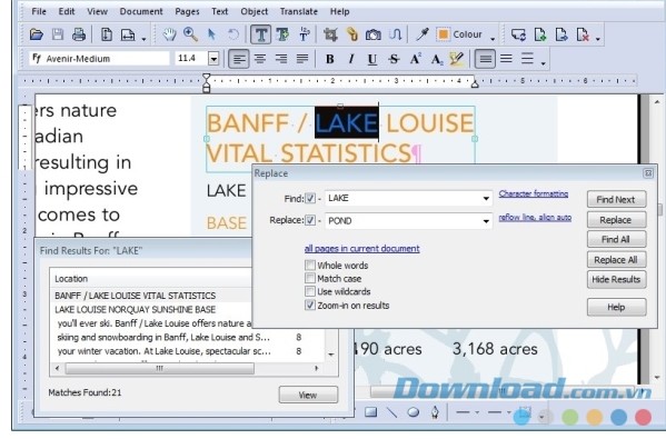 Infix Pro cho Mac hỗ trợ tìm và thay thế đoạn văn, chữ bất kỳ