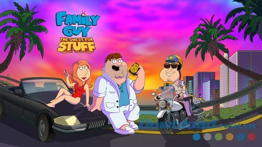 Game xây dựng thành phố miễn phí Family Guy: The Quest for Stuff cho iOS 