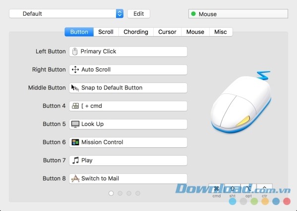 SteerMouse cho Mac tối ưu chức năng chuột MacBook