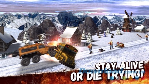 Bạn chỉ có hai lựa chọn: sinh tồn hoặc chết trong Zombie Derby 2 cho iOS 