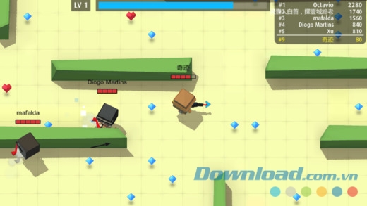 Hợp tác hay đấu lại nhiều cung thủ khác trong Arrow.io cho iOS 