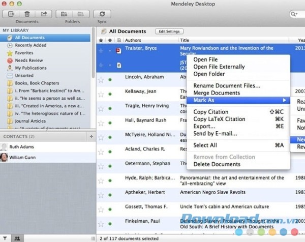 Tính năng đánh dấu trên Mendeley Desktop cho Mac cực hữu ích khi tìm kiếm thông tin