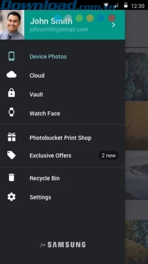 Các tính năng của ứng dụng Photobucket