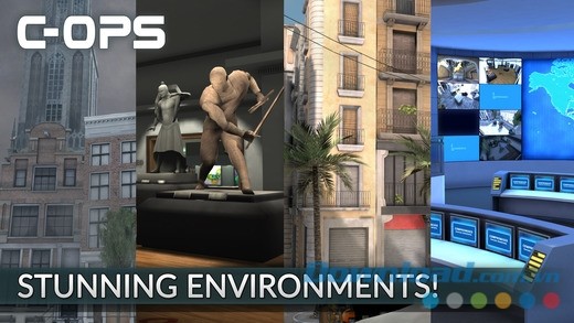 Thiết kế đồ họa của Critical Ops cho iOS được trau chuốt tỉ mỉ và cực bắt mắt