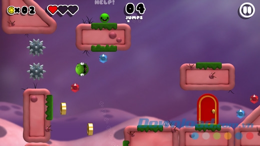 Thiết kế đồ họa đa sắc màu của Booger Boing cho iOS 
