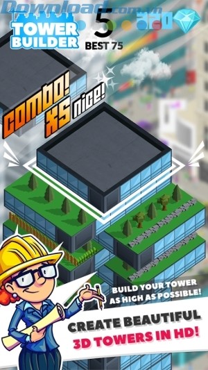 Xây dựng một tòa nhà chọc trời 3D tuyệt đẹp
