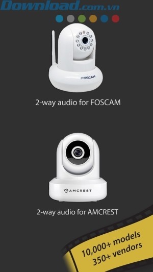 Hỗ trợ cho Foscam và Amcrest phiên bản HD