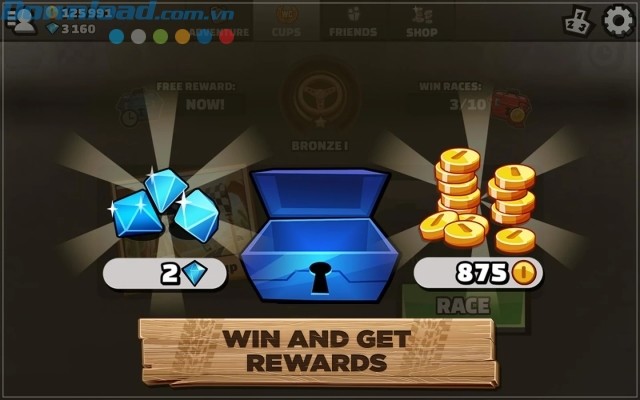 Chiến thắng và nhận những phần thưởng giá trị