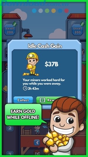 Kiếm vàng ngay cả khi offline