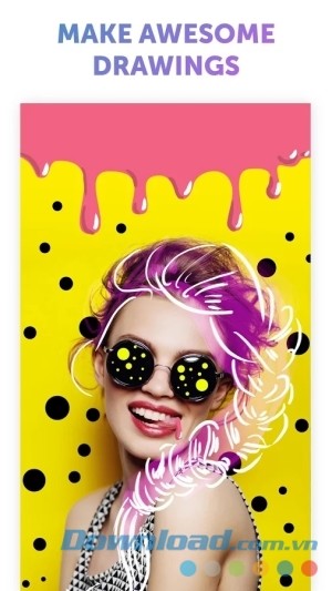 PicsArt Color Paint cho Android làm tranh đẹp hơn