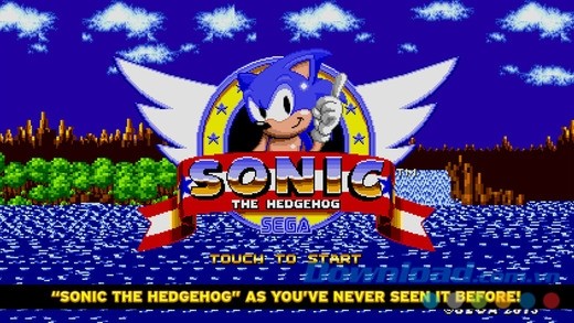 Giao diện màn hình game vui Sonic The Hedgehog cho iOS 