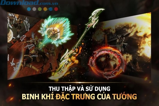 Thu thập vũ khí đặc trưng cho các võ tướng