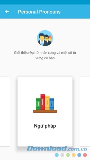 Phần ngữ pháp trong ứng dụng Học tiếng Anh miễn phí Phần ngữ pháp trong ứng dụng Học tiếng Anh miễn phí