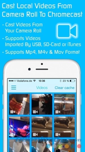 Video & TV Cast for Chromecast cho iOS cast video trên điện thoại
