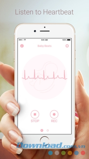 Baby Beat cho iOS  nghe tim đập của bé