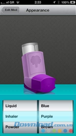 Thay đổi giao diện liều thuốc Pillboxie cho iOS