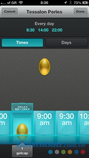 Pillboxie cho iOS lập lịch uống thuốc
