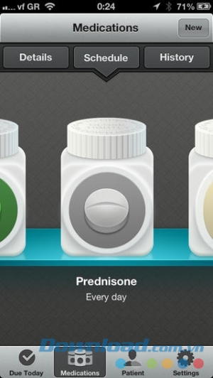 ứng dụng nhắc uống thuốc Pillboxie cho iOS