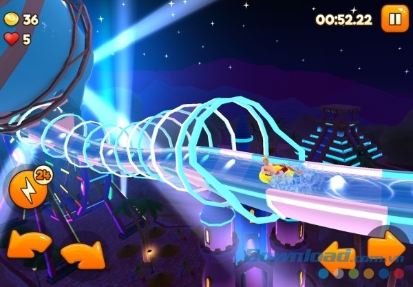 Uphill Rush Racing cho Android thách thức người chơi trượt nước trong nhiều môi trường khác nhau